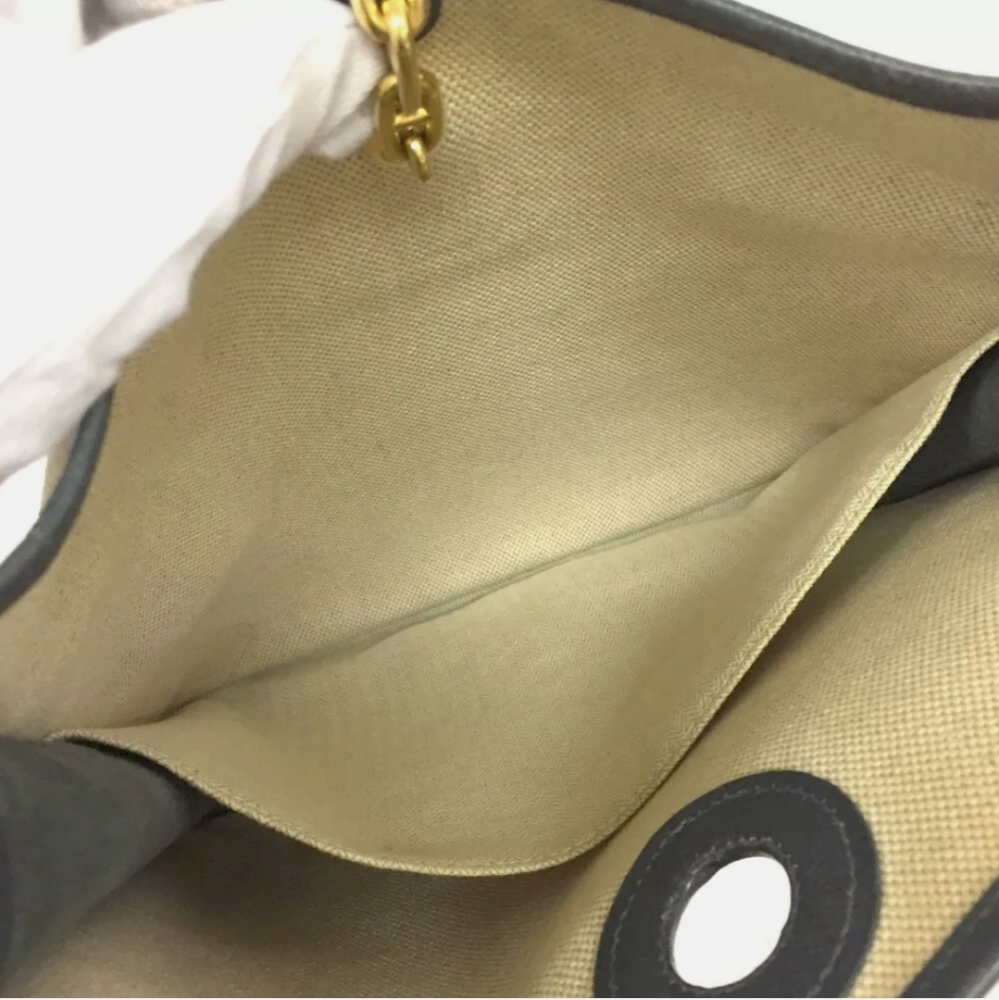 AUTHENTIC HERMES VESPS PM CANVAS/LEATHER BAG 70956 - Picture 9 of 12